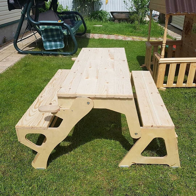 Ławka DIY: Projekt Ławka transformator DIY: projekt i instrukcje wykonania mebla do ogrodu