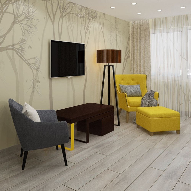 Okrągła wygoda Miękka, okrągła pufa w przytulnym przedpokoju, komfort i styl w jednym meblu.