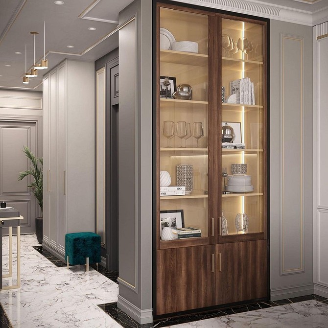 Minimalistyczna serwantka salonowa Elegancka serwantka do salonu w minimalistycznym stylu: Inspiracje 2026