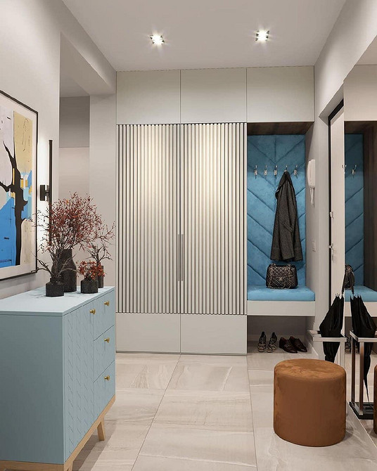 Narożna szafa z lustrami Szafa narożna do przedpokoju z lustrzanymi drzwiami wizualnie powiększającymi przestrzeń