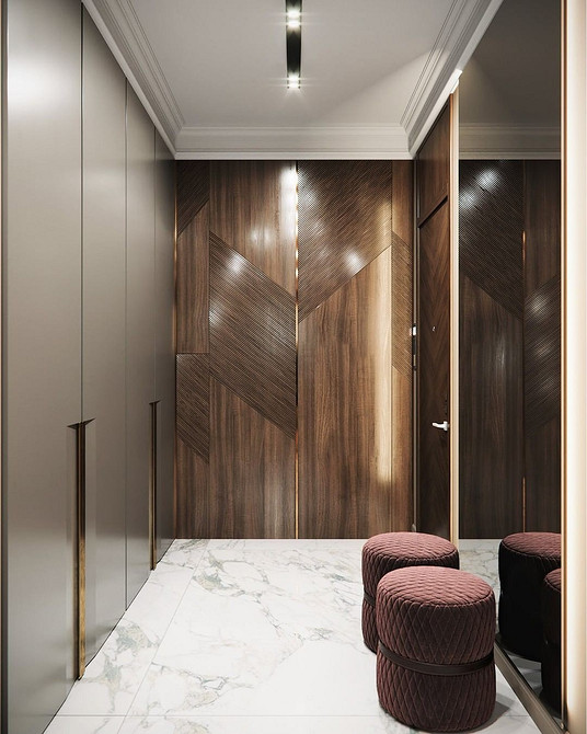 Minimalistyczna szafa z LED Nowoczesna szafa do przedpokoju z minimalistycznym designem i podświetleniem