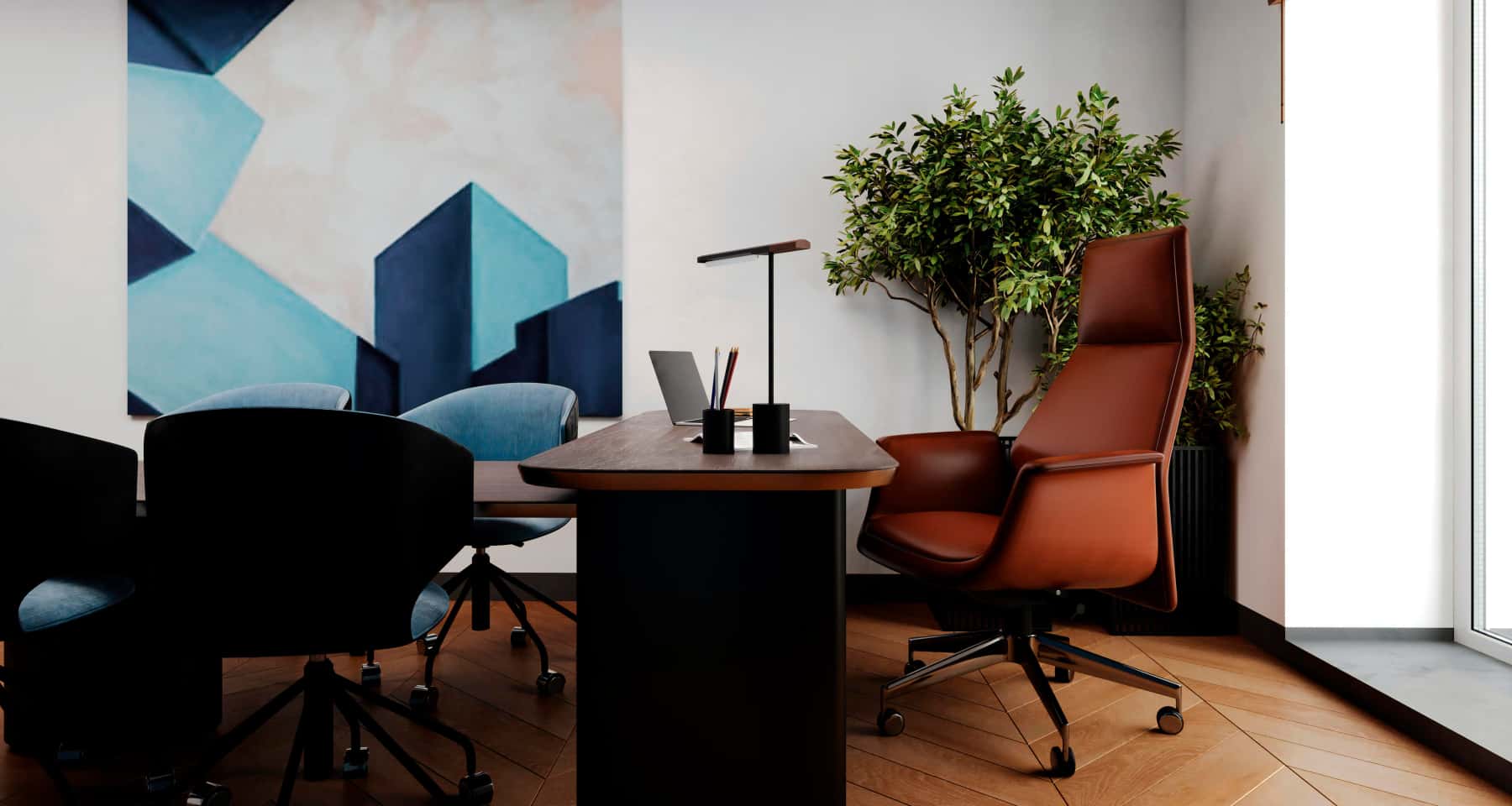 Naturalne materiały w biurze Nowoczesny remont biura w Warszawie z wykorzystaniem naturalnych materiałów – Loft 2026