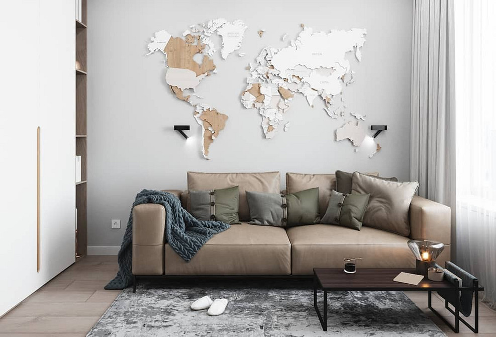 Sofa: Aksamitny brąz Brązowa sofa aksamitna w małym mieszkaniu. Styl loft 2026.