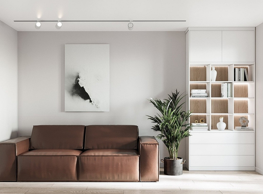 Mała sofa, wielki styl Kompaktowa brązowa sofa. Idealna do małego mieszkania w stylu loft 2026.