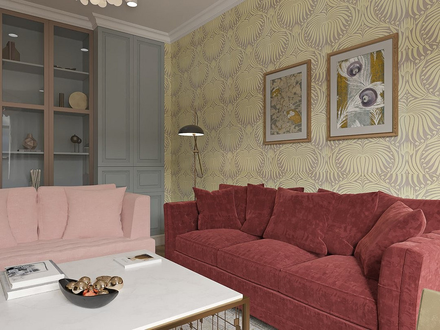 Udana paleta kolorów i kombinacje dla salonu z czerwoną sofą - trendy 2026