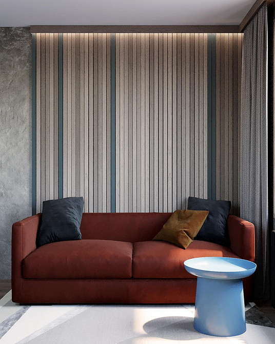 Nowoczesne wnętrze z czerwoną sofą: wybór, rozmieszczenie i stylowe akcenty.