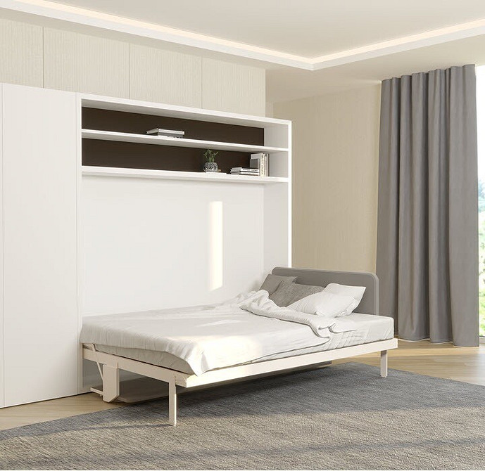 Inteligentne rozwiązanie Łóżko-szafa: inteligentne rozwiązanie dla osób ceniących przestrzeń i funkcjonalność w domu.