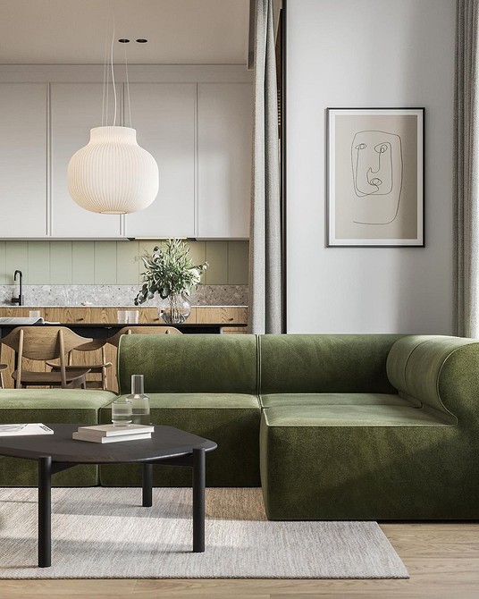 Stylowy komfort Stylowa sofa modułowa z poduszkami: idealne rozwiązanie do salonu