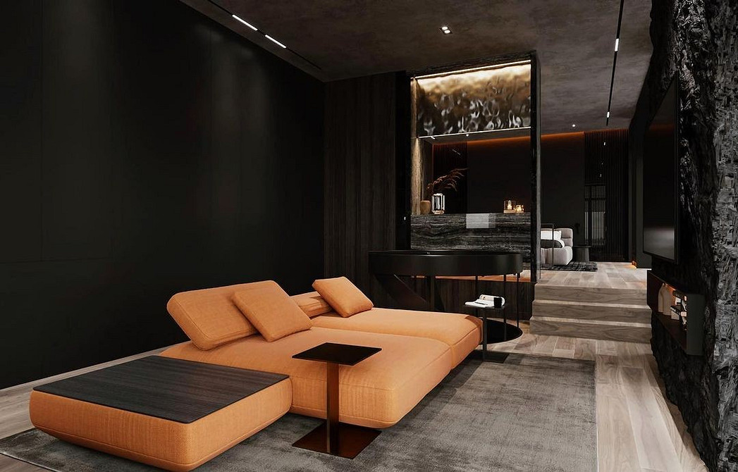 Sofa: Światło i przestrzeń Sofa modułowa w salonie z dużą ilością naturalnego światła.