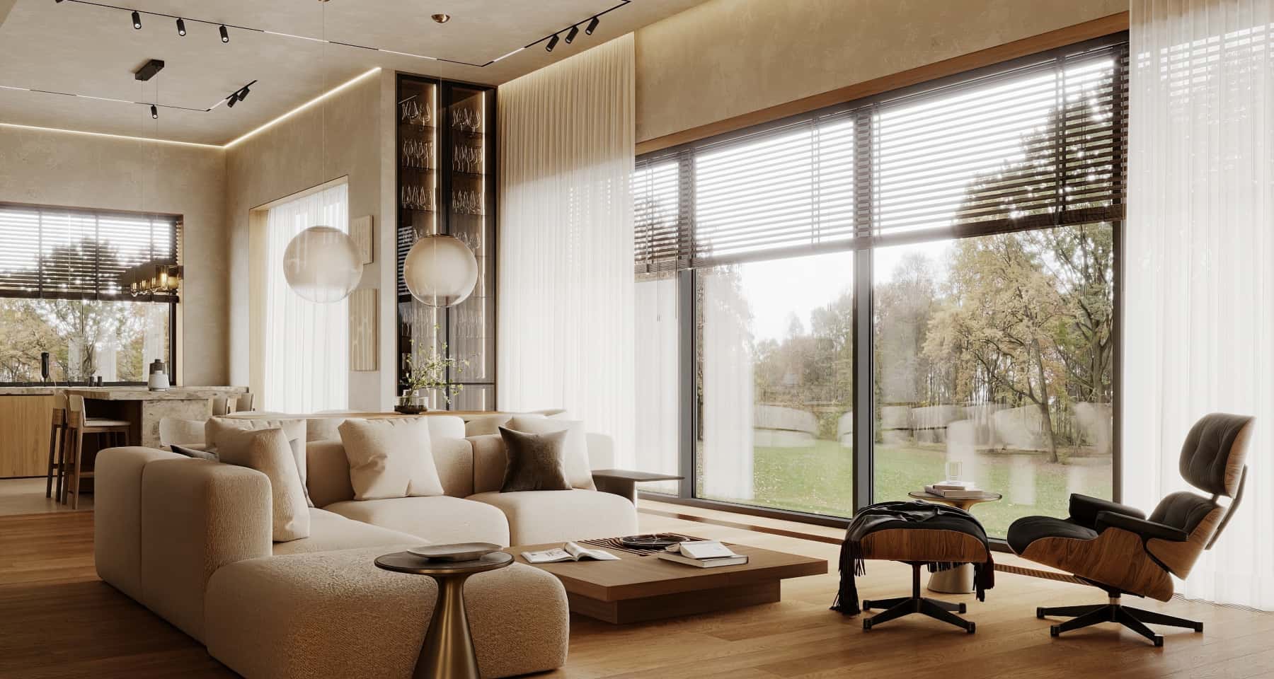 Funkcjonalna kuchnia rodzinna Kuchnia z wyspą w nowoczesnym domu dla rodziny - funkcjonalny układ