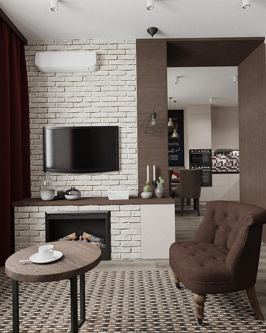 Elegancka nisza dla telewizora z półkami na książki i dekoracje w salonie w 2026.