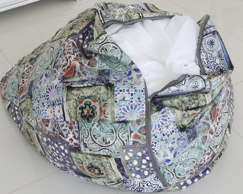 Własny nadruk Unikalny krzesło-worek z nadrukiem: stwórz własny, oryginalny wzór.