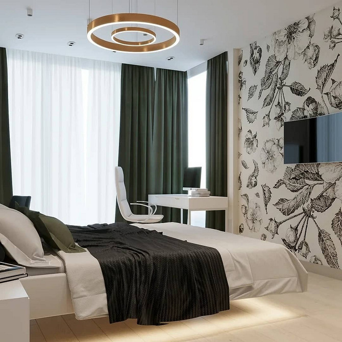 Akcentowe Oświetlenie LED Minimalistyczna sypialnia z lewitującym łóżkiem i akcentowym oświetleniem – nowoczesność w 2026