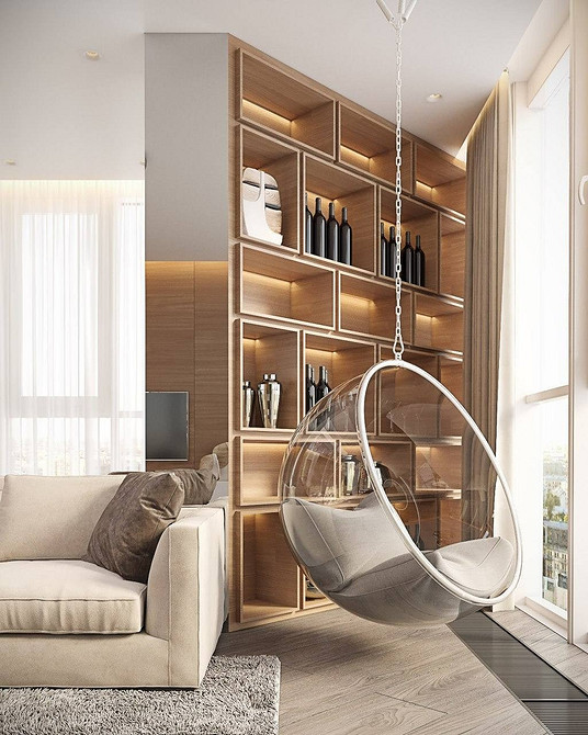 Nowoczesność i styl Krzesło wiszące z metalowym stelażem: nowoczesny design do stylowego salonu