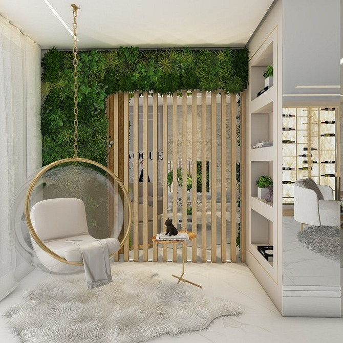 Kącik zabaw i czytania Krzesło wiszące w pokoju dziecięcym: miejsce do zabawy i czytania książek