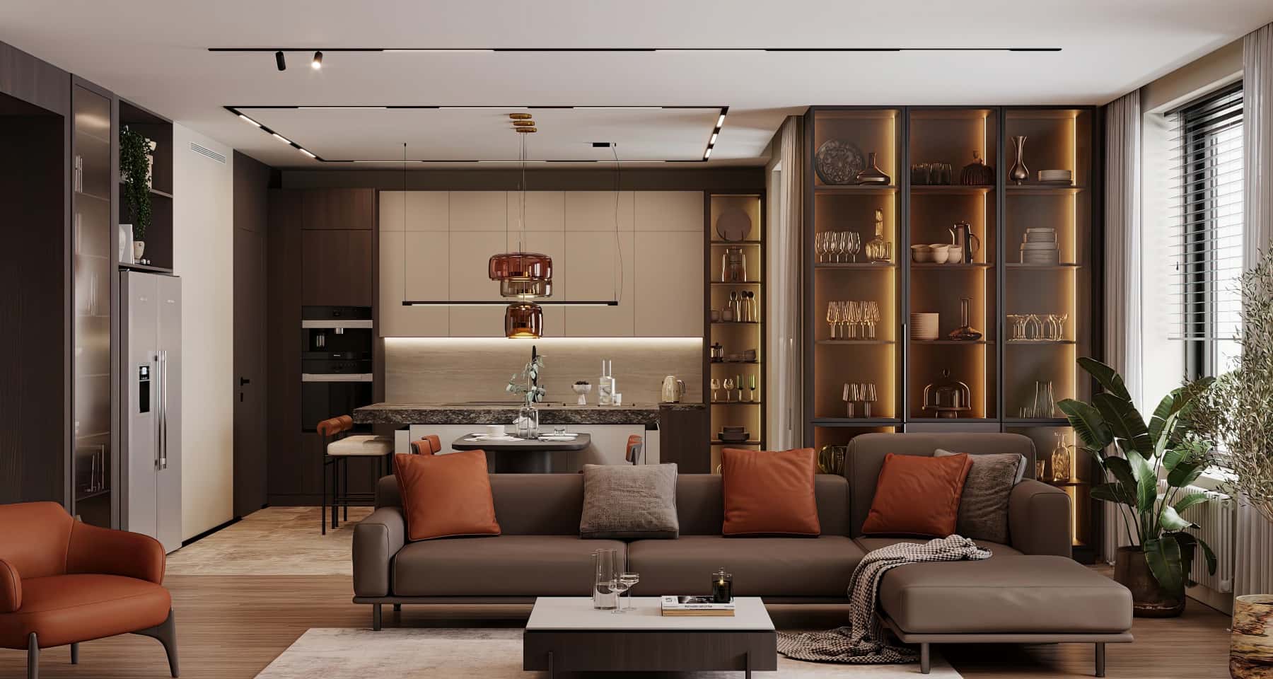 Biuro w 2026 Inspiracje na remont mieszkania 2026: przytulne biuro domowe w nowoczesnym stylu.