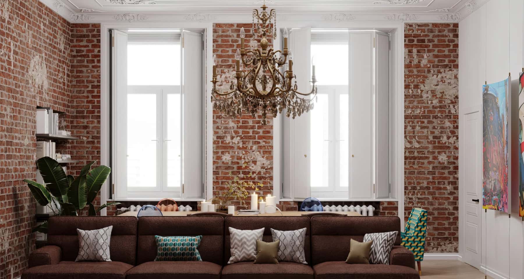 Biuro w salonie Domowe biuro 2026: strefa wydzielona szklanymi ściankami w salonie.