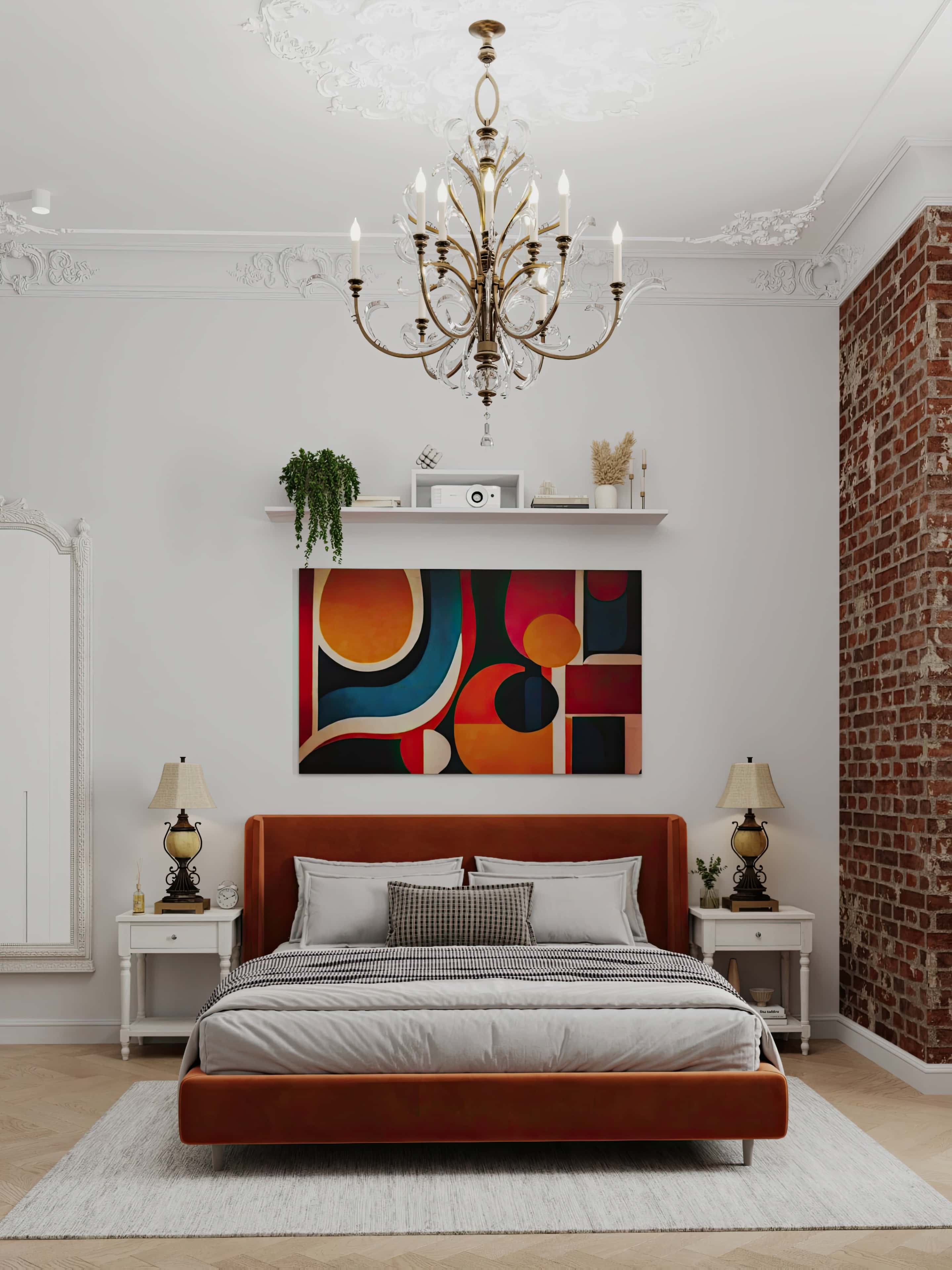 Loft i technologia Domowe biuro w stylu loft 2026: ceglana ściana i nowoczesne technologie.