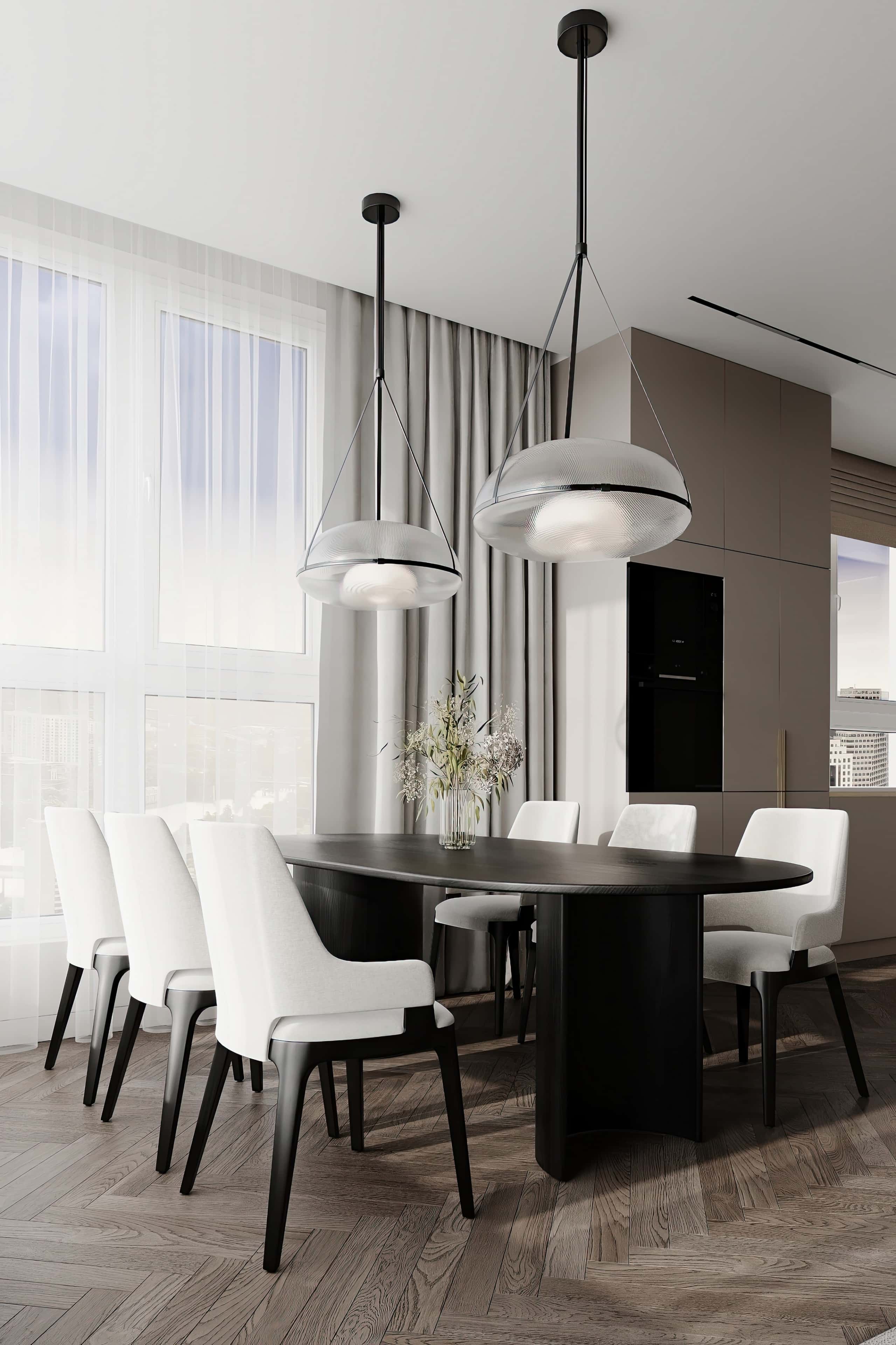 Biuro w salonie Funkcjonalna kuchnia z salonem 2026 przekształcona w biuro z teksturami i światłem.