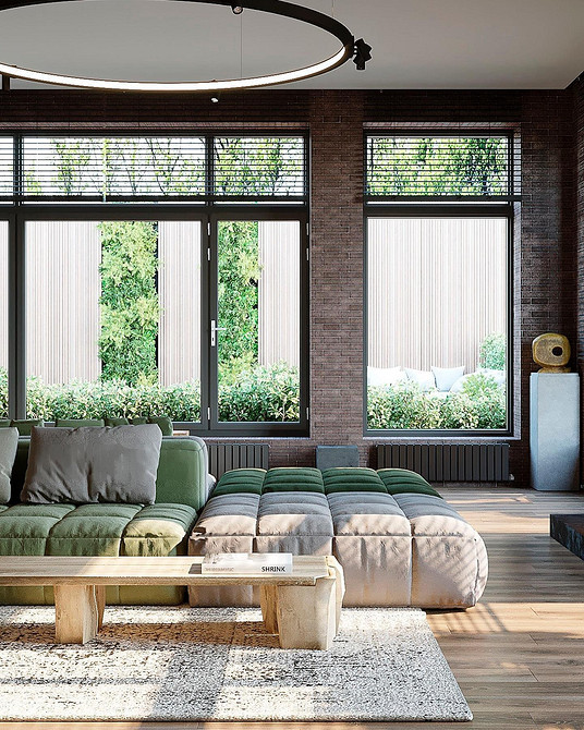 Pastelowa sofa 2026 Sofa w pastelowych kolorach różu i szarości. Idealna do małego mieszkania 2026.