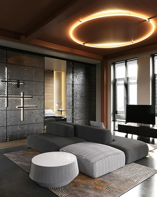 Sofa ze stylem 2026 Nowoczesna sofa z elementami w dwóch kolorach. Stylowy akcent w salonie 2026.