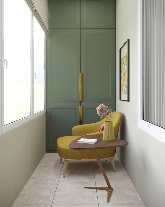 Funkcjonalna szafa Przykładowa szafa na balkonie: funkcjonalne rozwiązanie do przechowywania narzędzi i innych przedmiotów.