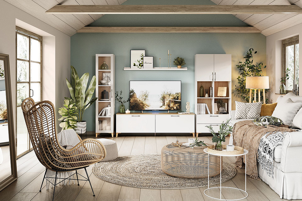 Oryginalny design RTV Oryginalna szafka RTV o nietypowym designie do stylowego salonu.