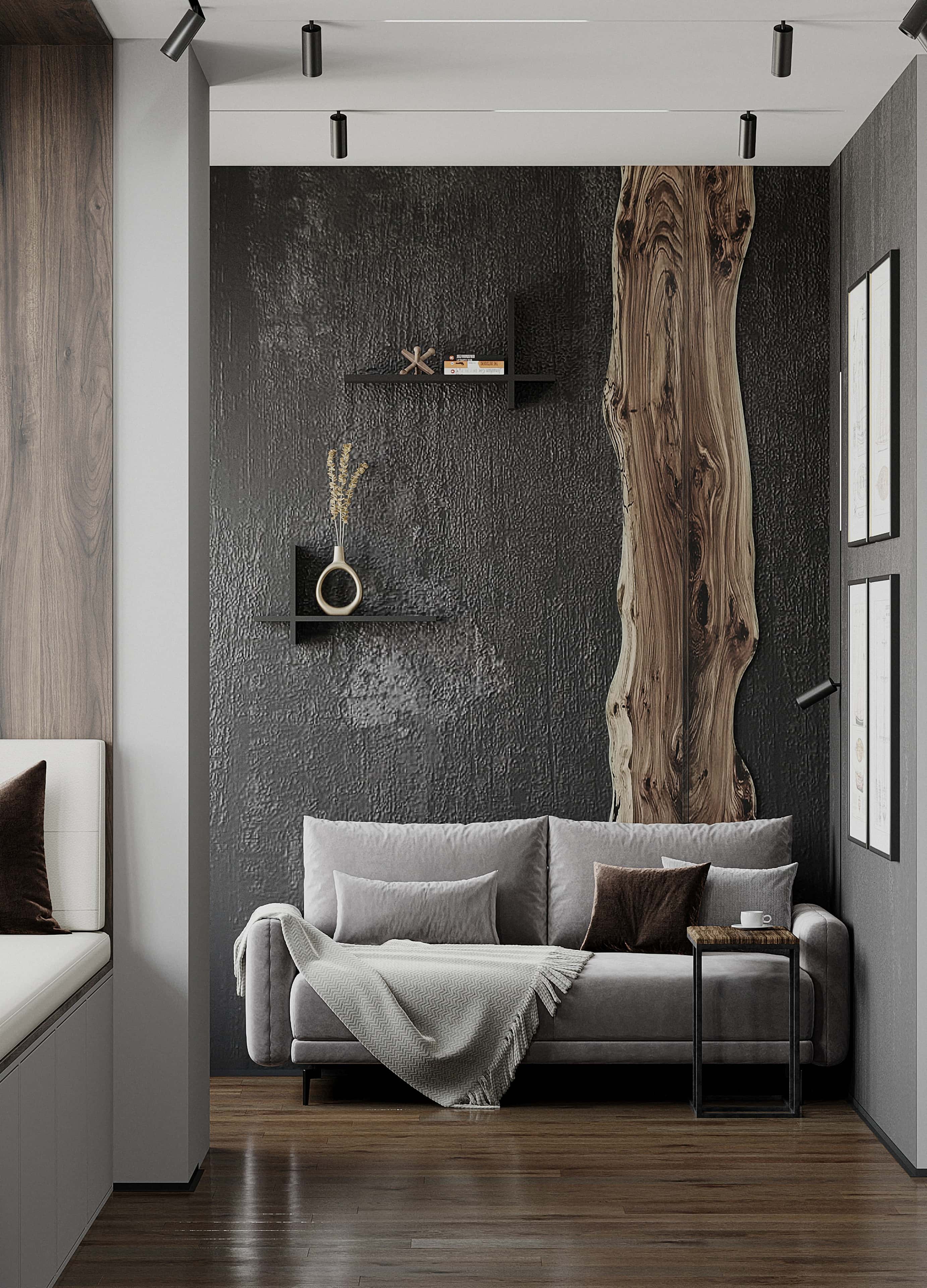 Japandi: Detale wnętrza Detale wnętrza w stylu japandi: ciepłe drewno, minimalistyczne dodatki i subtelne oświetlenie.