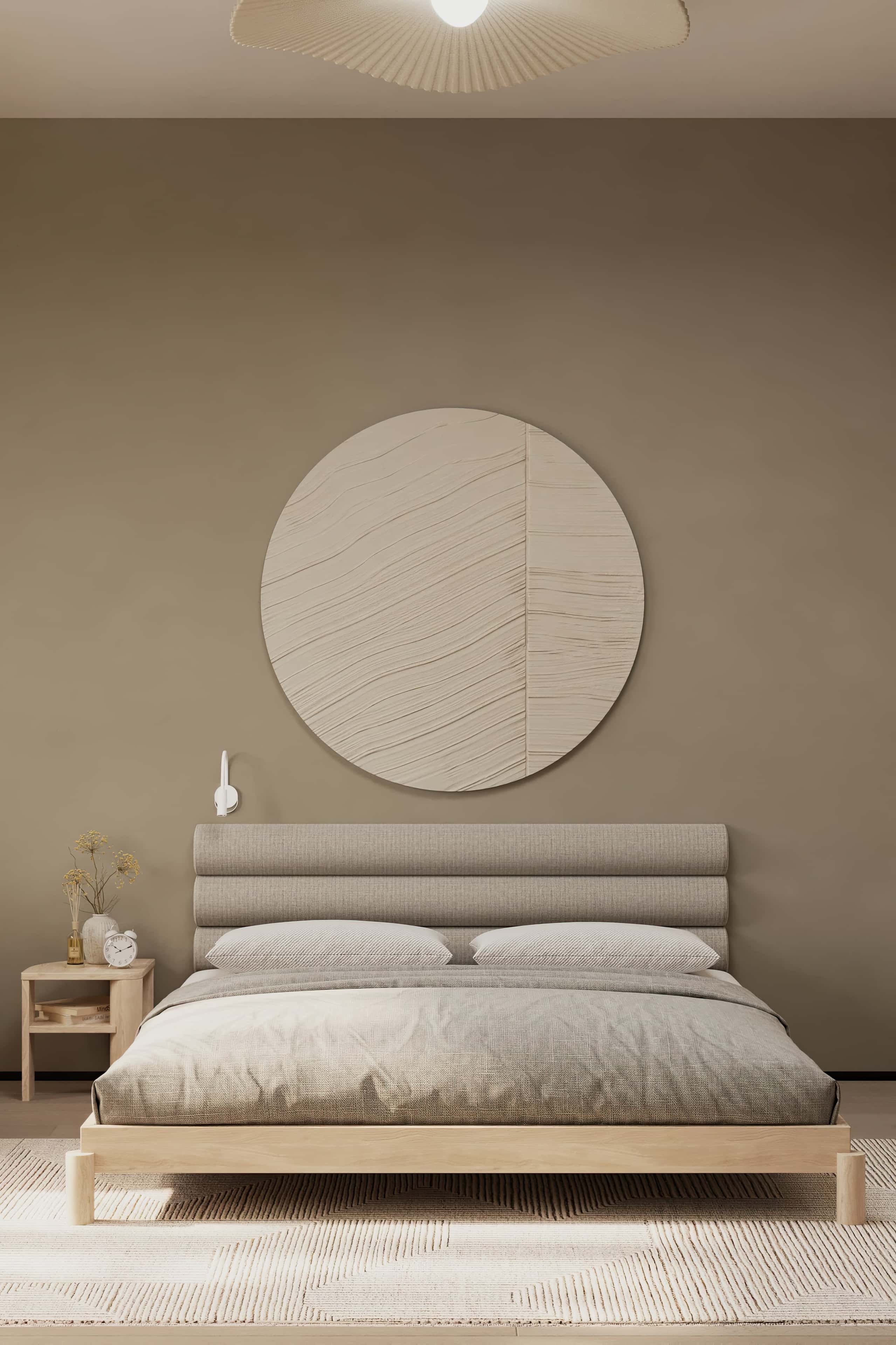 Japandi: Minimalistyczny salon Japandi salon: niskie meble, naturalny dywan i minimalizm dekoracji 2026.