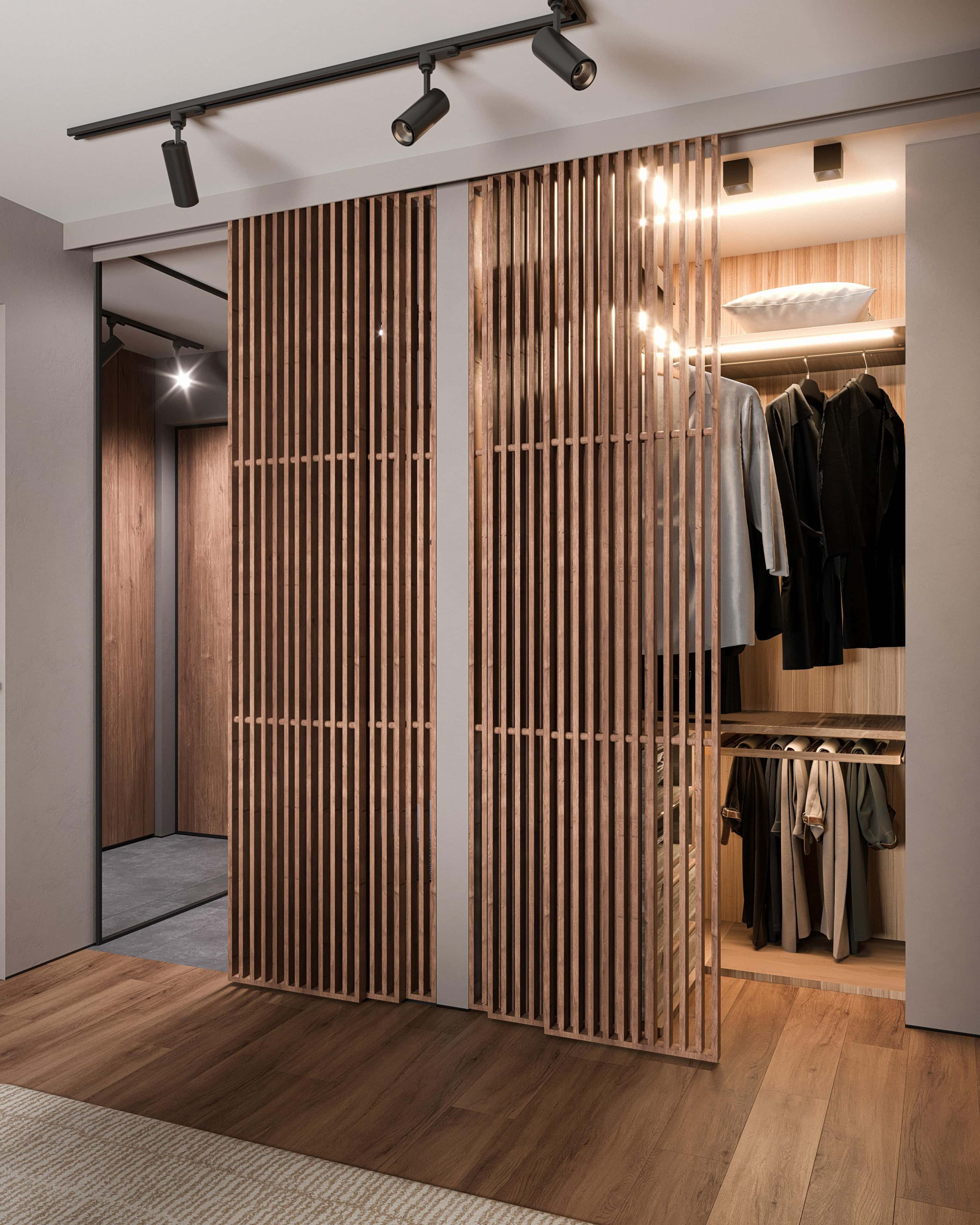 Ciepło drewna japandi Minimalizm japoński 2026: ciepłe odcienie drewna w mieszkaniu japandi