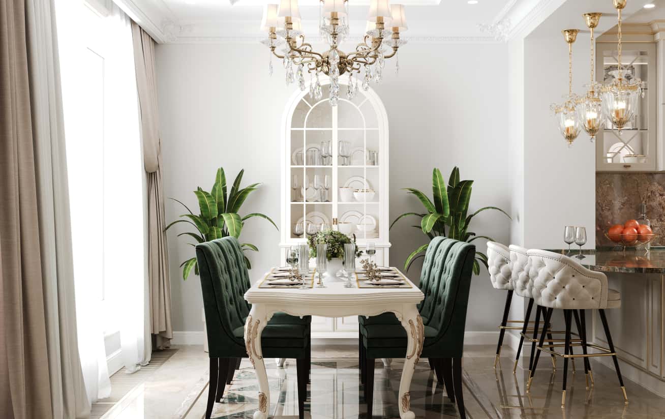 Światło w Lofcie Oświetlenie industrialne 2026 podkreśla loftowy charakter wnętrza z elementami neobarokowymi.