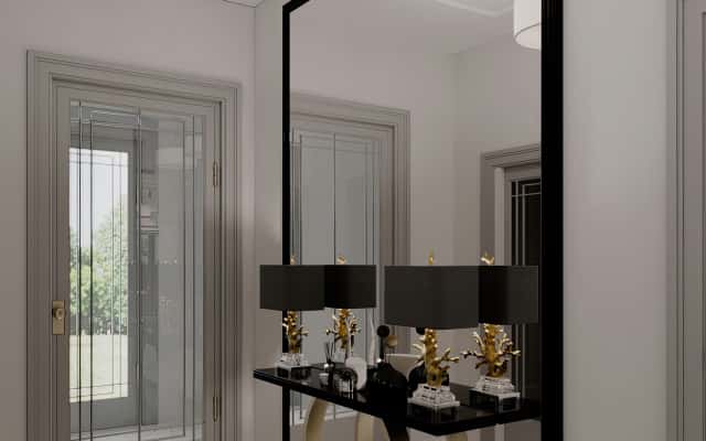 Jasny Neoklasyczny Styl Jasne neoklasyczne wnętrze domu w 2026 roku: przestronność i elegancja w każdym detalu.