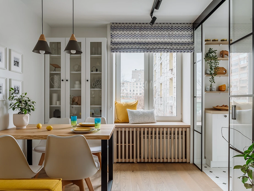 Dębowy Blat Skandynawski Dębowy blat w skandynawskim wnętrzu. Idealny do małego mieszkania, styl 2026.