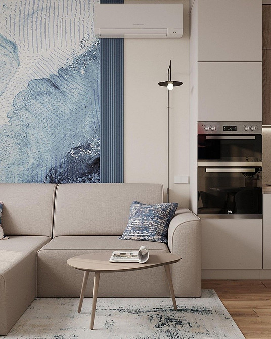 Rodzinny narożnik kuchenny Kuchnia z narożnikiem i drewnianym stołem: ciepła, rodzinna atmosfera.