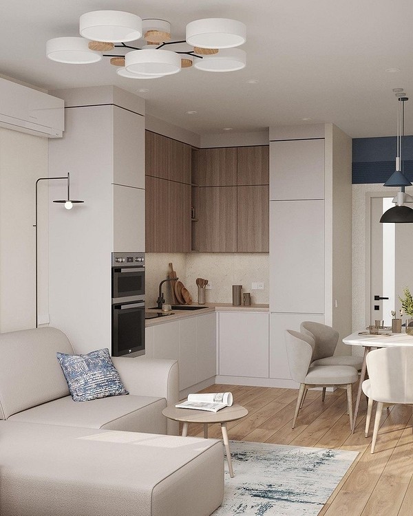 Kolorowy akcent Żywy narożnik kuchenny z kolorowymi poduszkami – akcent w designie kuchni 2026.