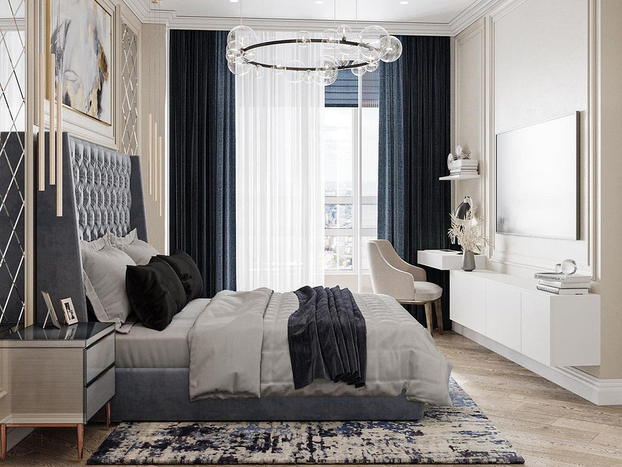 Nowoczesny design RTV Nowoczesna szafka RTV w stylowym wnętrzu salonu - minimalistyczny design.