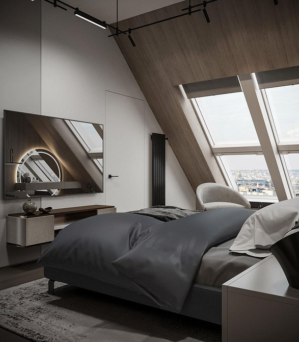 Funkcjonalna szafka RTV Szafka RTV z otwartymi półkami i zamkniętymi szafkami. Funkcjonalność w salonie.