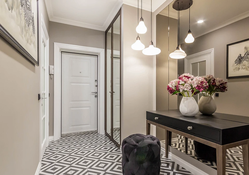 Szafa przesuwna z lustrem Stylowa szafa przesuwna z lustrem w salonie: nowoczesny design 2026 dla małego mieszkania.